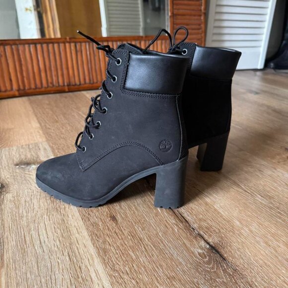 Timberland Black Women's Allington Mid Lace-Up Boot Size 6 - Picture 2 of 6